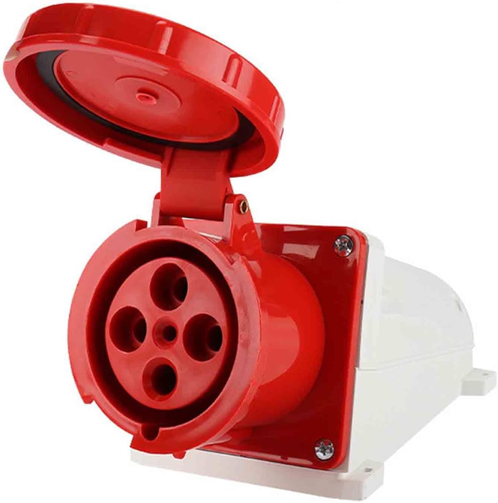 Amazon.co.jp: GXMRHWY IEC60309 防水 CEE 工業用コネクタ ソケット 4