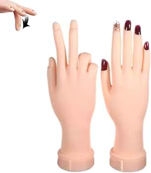 Amazon.co.jp: ネイルトレーニング練習ハンド、アクリルネイル用練習用