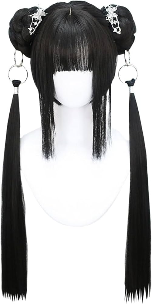 Amazon.co.jp: ツイン団子 コスプレウィッグ チャイナ風 中華風