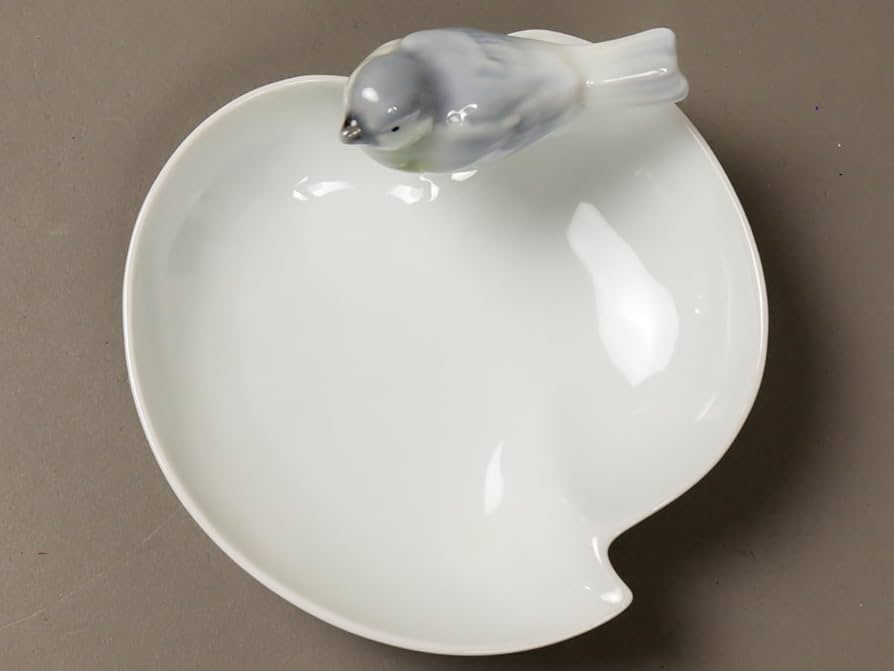 Amazon | Nibv 深川製磁 釉彩淡光 小鳥細工付き皿 | ノーブランド品