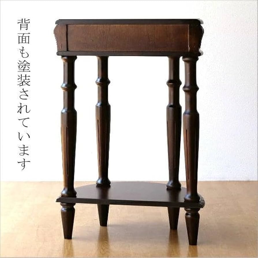 Amazon｜アンティーク 家具 コンソールテーブル 電話台 玄関 花台 完成