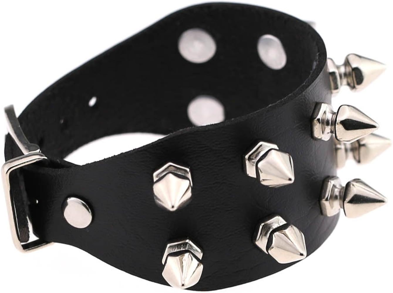 Amazon.com: Tanyoyo Unisex Spike Studded Rock Punk Biker Wide
