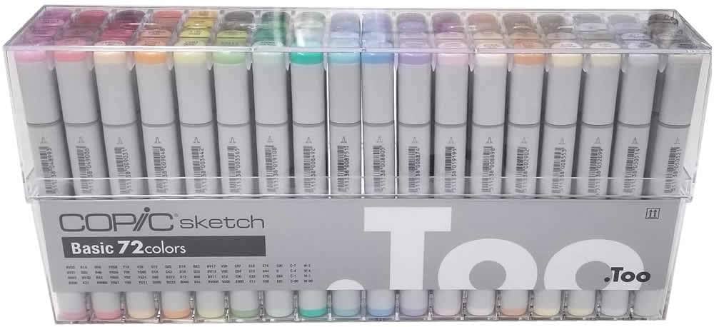 Amazon | コピック コピックスケッチ ベーシック 72色セット | アート