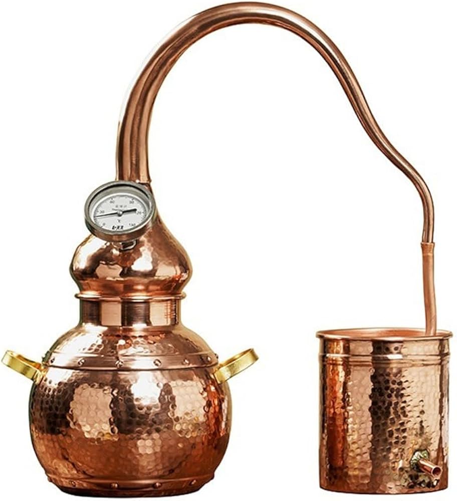 Amazon | Tonain 蒸留器 3Lアランビックそれでも、銅の密造酒蒸留所