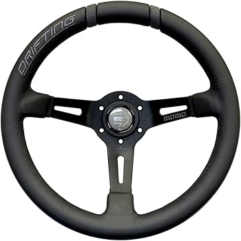 Amazon | MOMO DRIFTING 330D 85mm ディープコーン ブラックスポーク