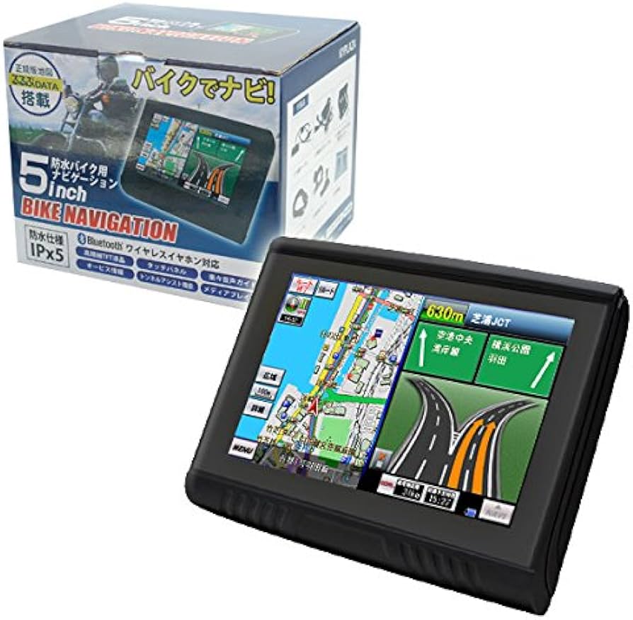 Amazon | KYPLAZA バイク用ナビ 5.0型 タッチパネル 最新 データ搭載