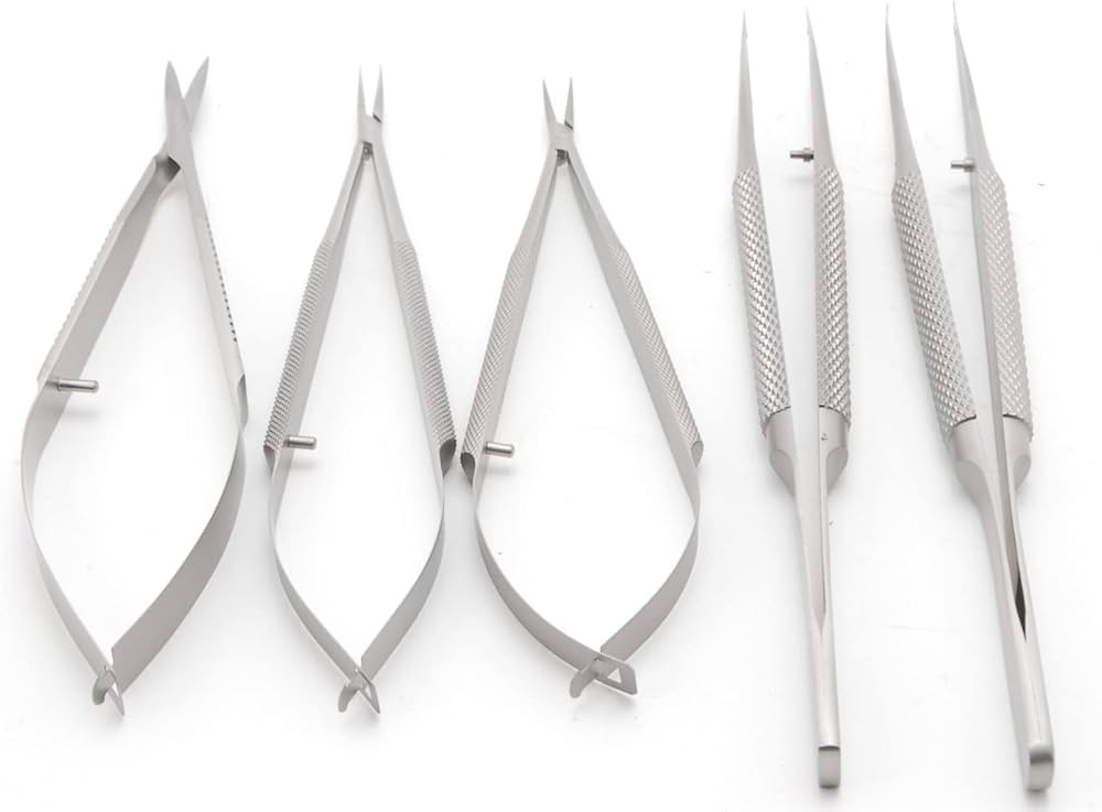 Amazon.co.jp: 手術練習用 ステンレス製 精密持針器セット マイクロ