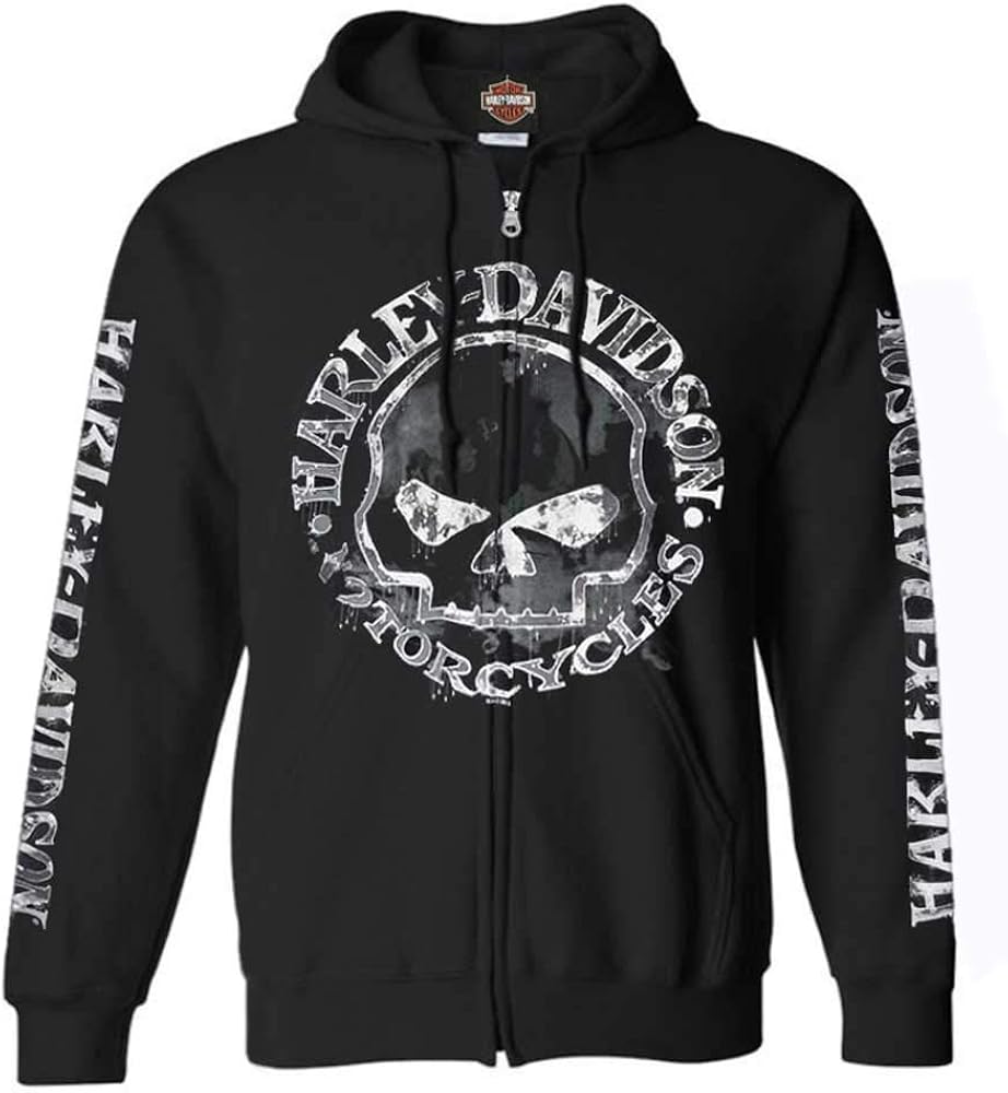 Amazon | ハーレーダビッドソンメンズファスナー付きスウェットシャツ