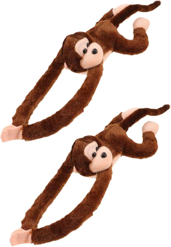 Amazon.co.jp: KONTONTY 2個 テナガザル ぬいぐるみ猿ぬいぐるみ
