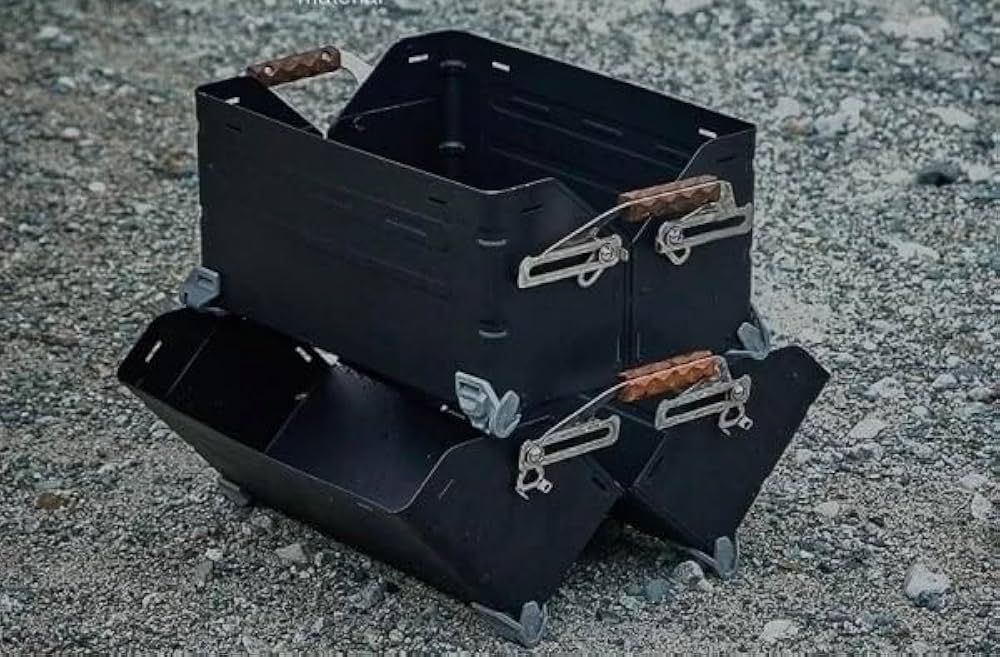 Amazon.co.jp: CHANODUG OUTDOOR マットブラック シェルフコンテナ 25