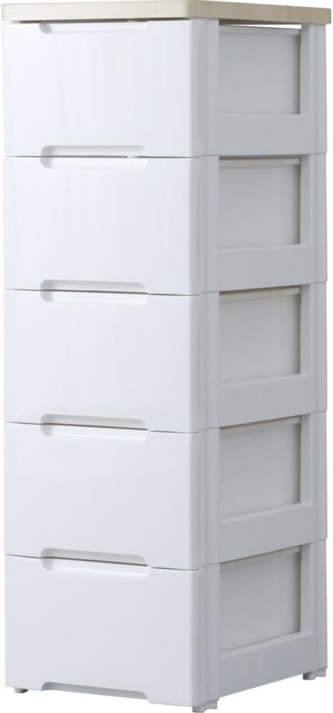 Amazon｜アイリスオーヤマ チェスト ラクラク引出し 木天板 5段 幅32.4