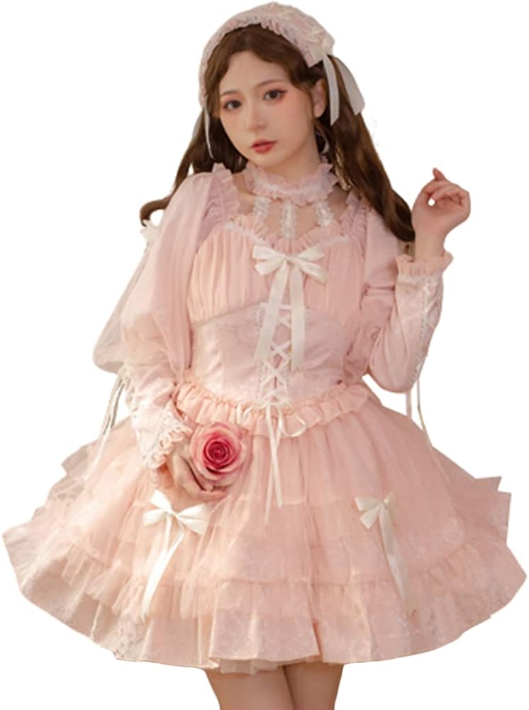 Amazon.co.jp: [SSUPTEMBER2] ロリータ ゴスロリ ワンピース 長袖