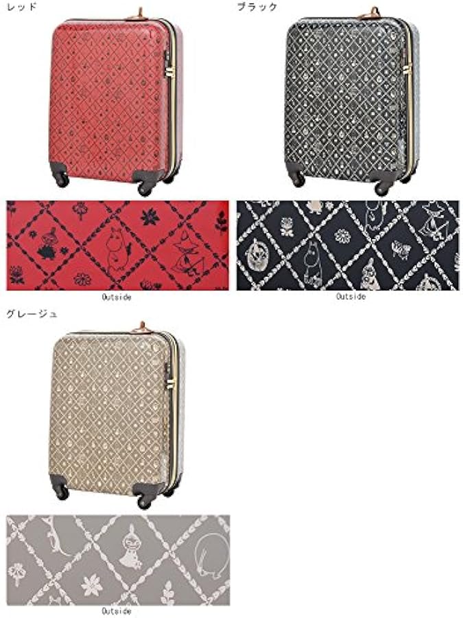 Amazon | ムーミン (MOOMIN) キャリーケース MM4-009 レッド | スーツ