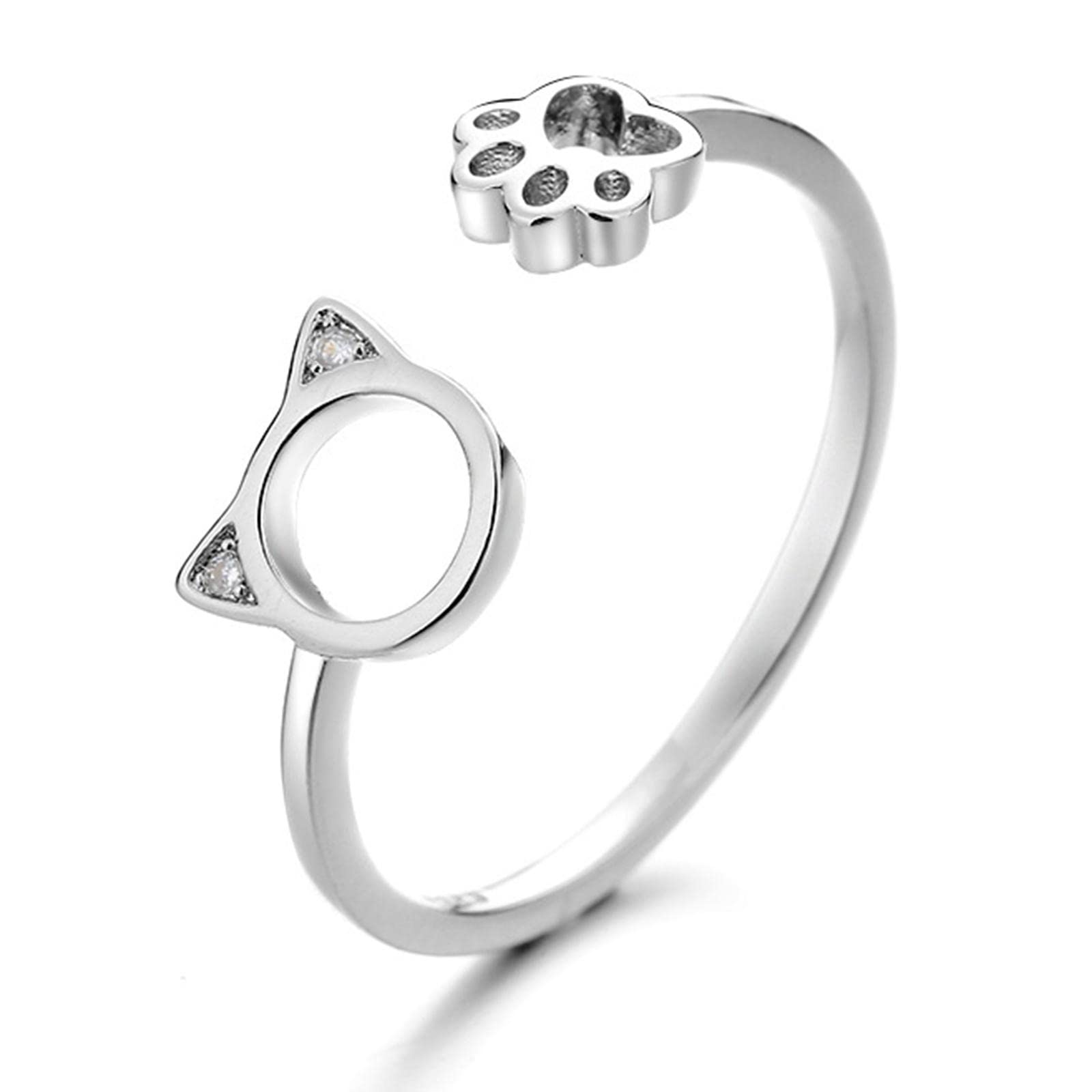 Amazon.co.jp: DIANX ねこ 指輪 レディース リング かわいい