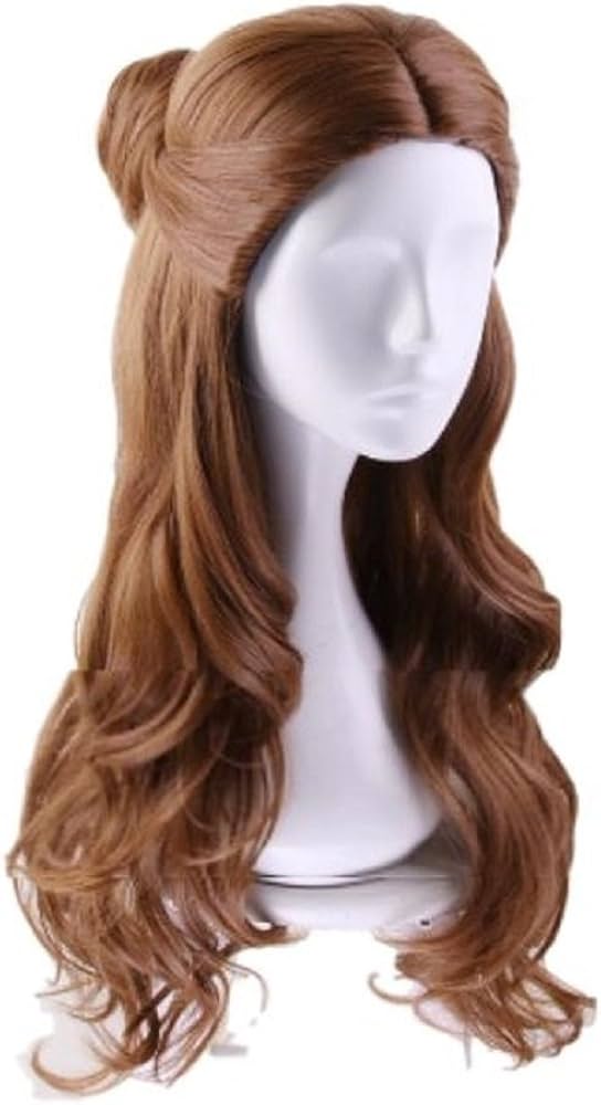 Amazon.co.jp: 【神話広場】 美女と野獣 ベル 風 コスプレ ウィッグ