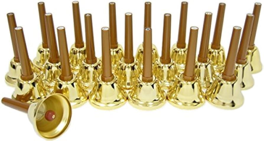 Amazon | ウチダ ミュージックベル(ハンドベル)：ゴールド21音セット