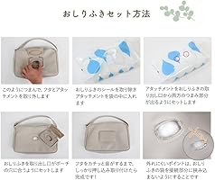 Amazon.co.jp: [MRG] [名入れ可] お尻拭きポーチ 蓋付き 持ち運び