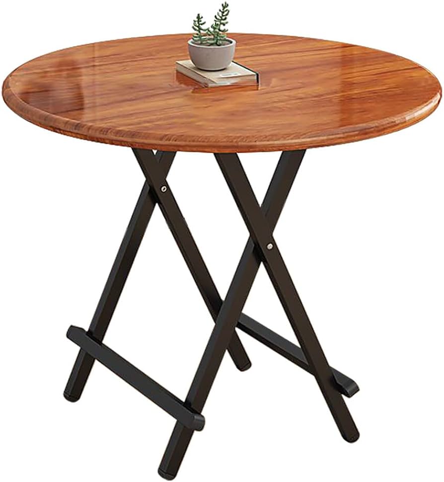 Amazon｜ダイニングテーブル 丸い 折りたたみ式 直径80cm*高さ75cm