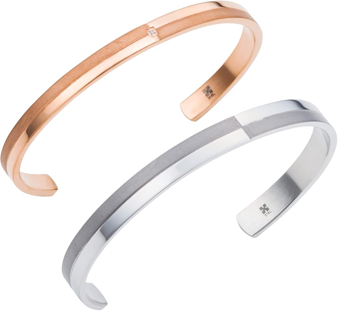 Amazon.co.jp: [ホワイトクローバー] ペアバングル カップル