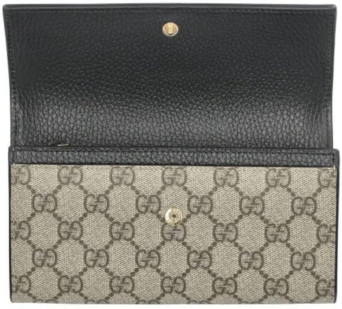 Amazon | [グッチ] 長財布 レディース GG マーモント ブラック 456116