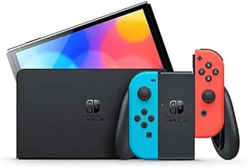 Amazon.com: Nintendo Switch with Neon Blue and Red Joy-Con