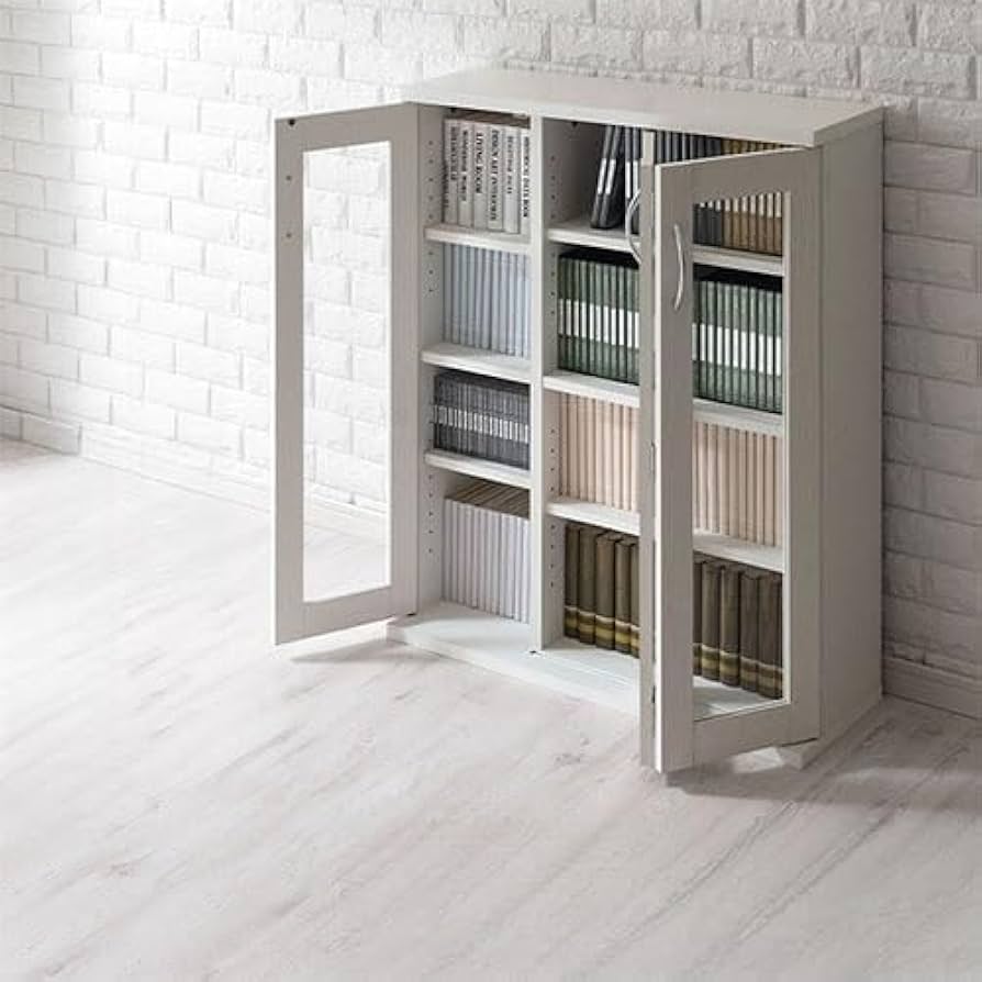 Amazon.co.jp: キャビネット リビングキャビネット 本棚 幅80