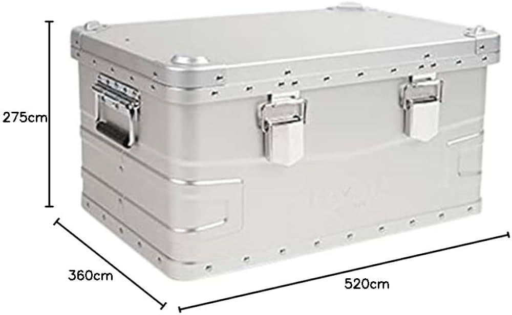 Amazon｜スタッキング アルミ コンテナボックス 48L アウトドア