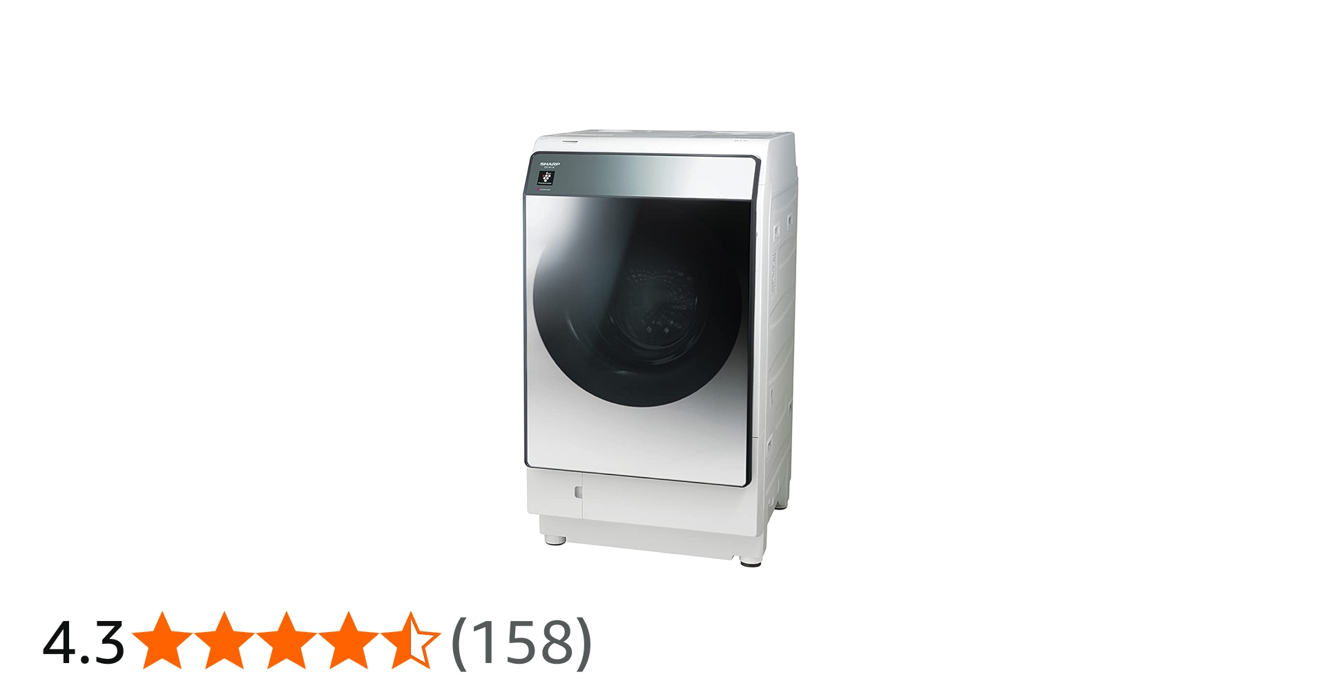 Amazon | シャープ 洗濯機 ドラム式 ES-W114-SL ハイブリッド乾燥 左