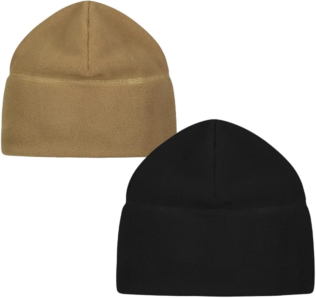 M MCGUIRE GEAR 2 Pack GI Polartec 100 Fleece Watch Cap Beanies
