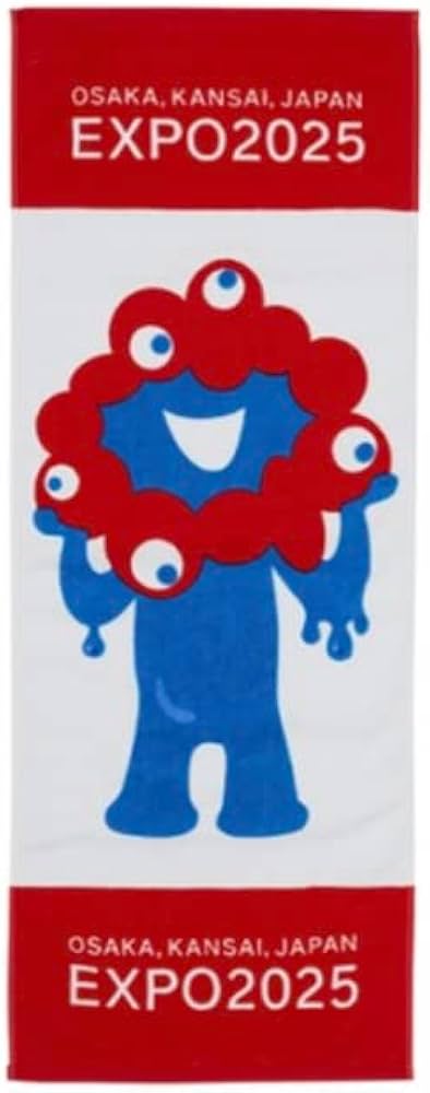 Amazon.co.jp: 大阪万博 EXPO2025 フェイスタオル ミャクミャク 01