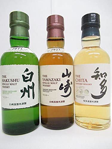 Amazon.co.jp: サントリー 山崎 白州 知多 ベビーサイズ 43度 180ml×3