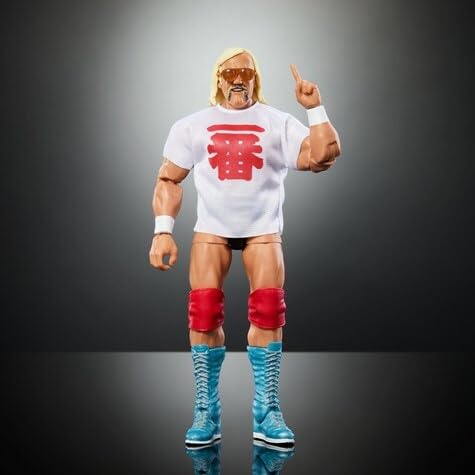 Amazon.co.jp: エリート ハルク ホーガン 一番 青ブーツ 赤サポーター