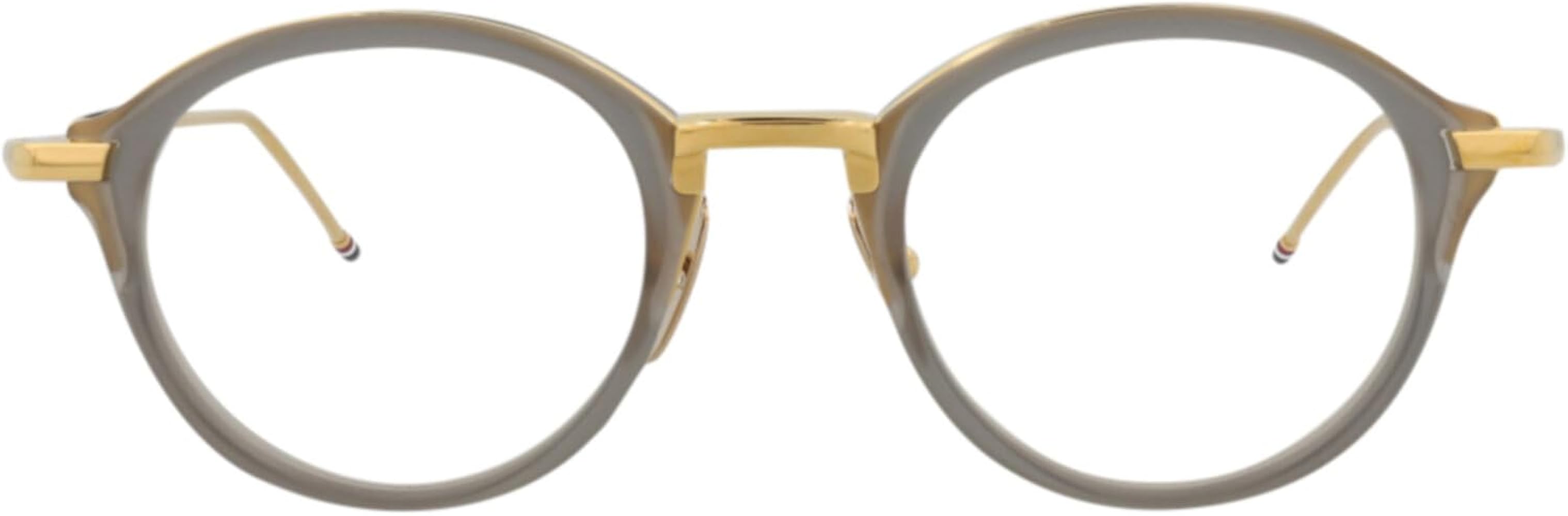 Amazon.com: Thom Browne TB-011 Sunglasses TB-011-G-T-GRY-GLD 46mm