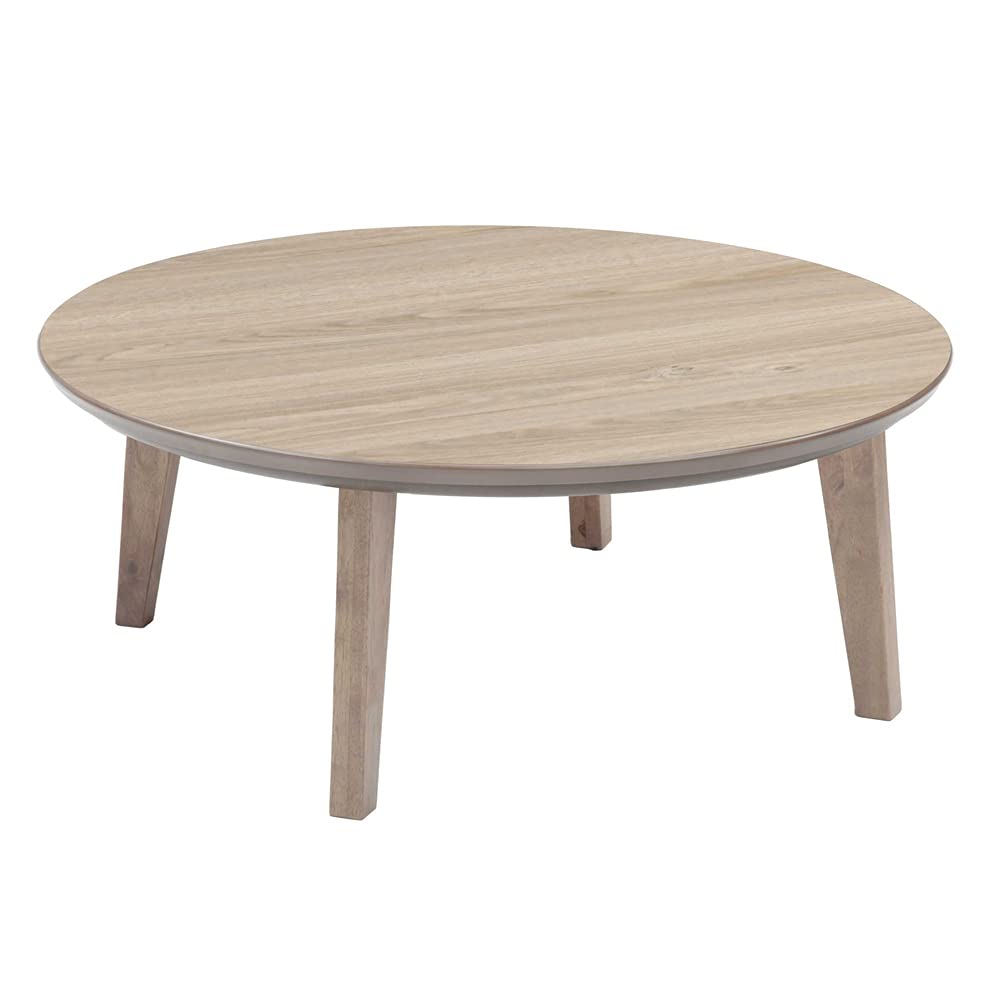 Amazon.co.jp : KEN JAPAN 円形こたつ 90cm ホワイトウォッシュ 丸型