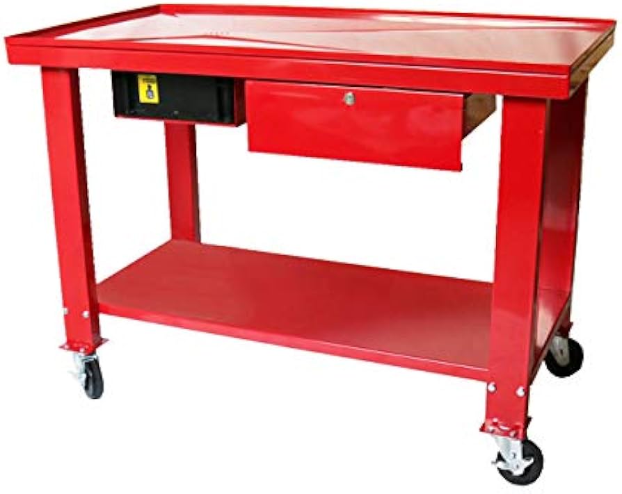 Amazon.co.jp: KIKAIYA 分解作業台 W1205×D645×H870mm オイルパン付き