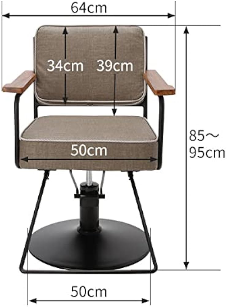 スタイリングチェア 美容 グリーンの合成皮革回転椅子 スタイリング
