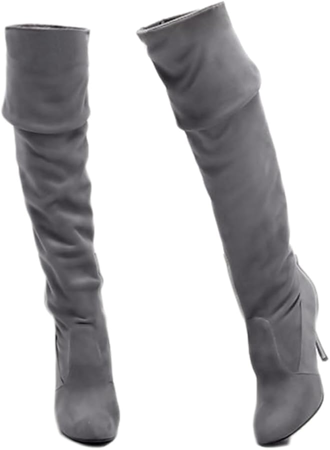 Amazon | [Minesam] レディース ニーハイブーツ ロングブーツ