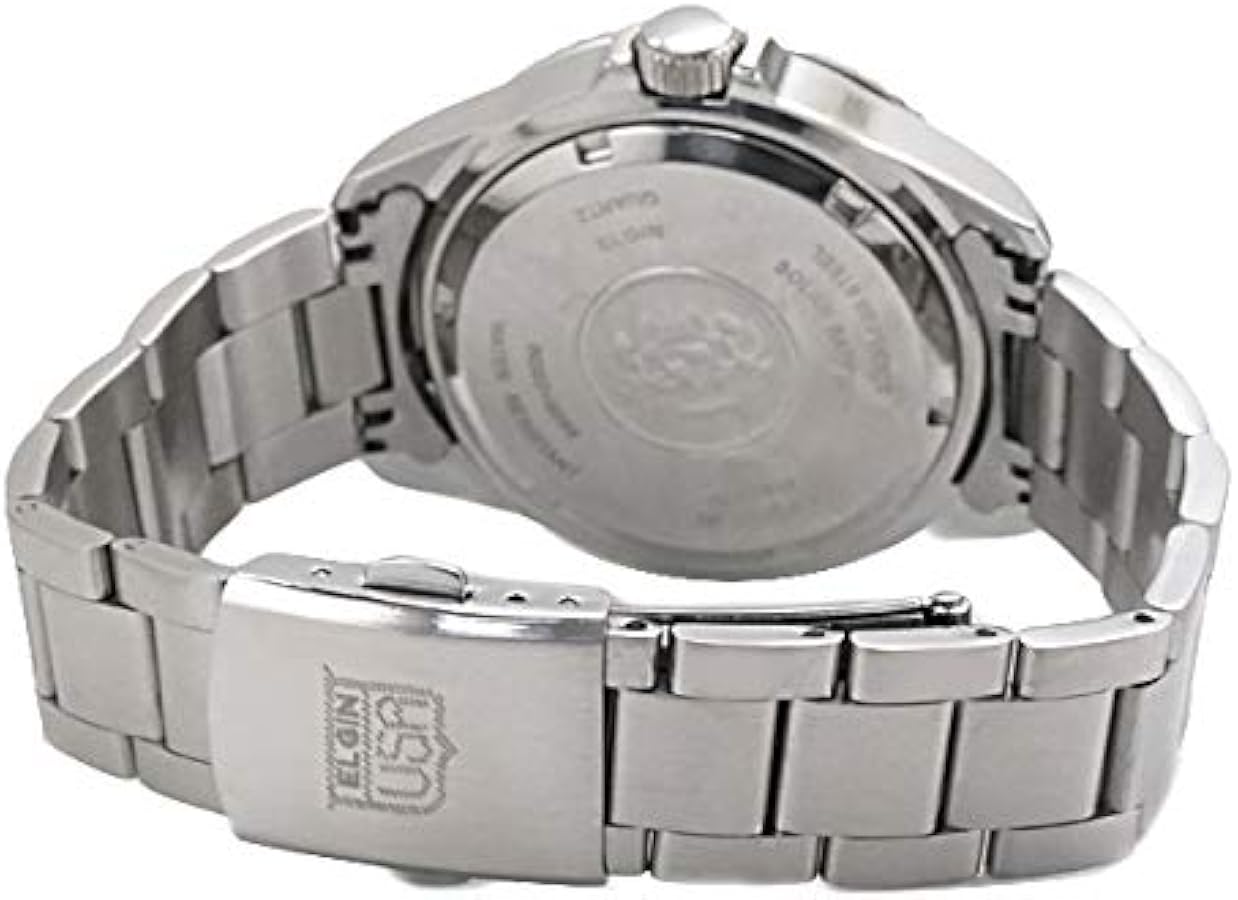 エルジン] ソーラー ダイバー 腕時計 FK1426S-B メンズ シルバー