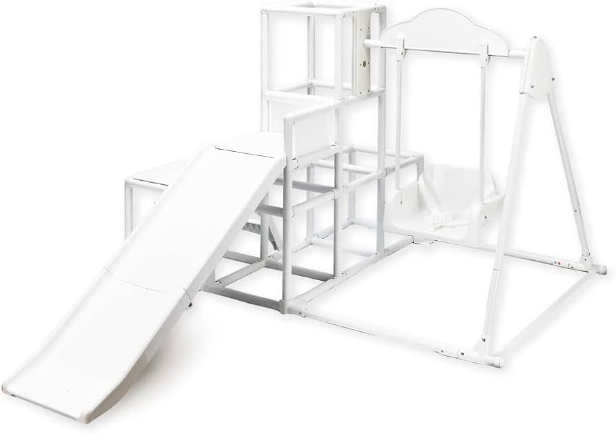 Amazon.co.jp: 【納得のロングすべり台＋3段ジム】プレミアム