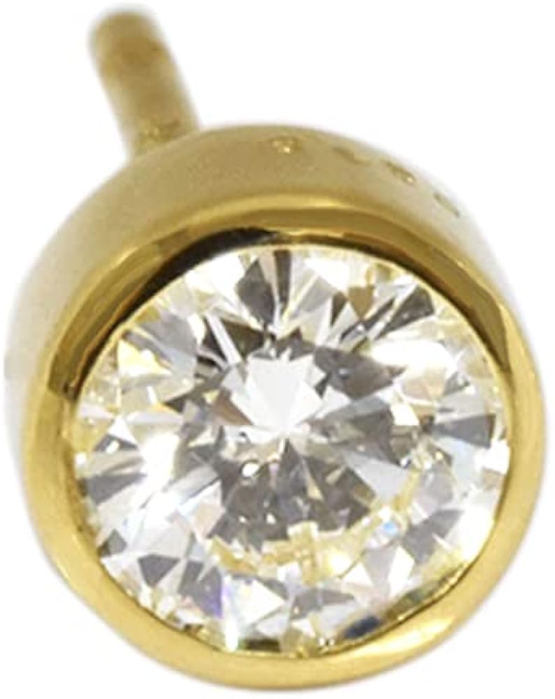 アガット 一粒ダイヤK18スタッドピアス 深津 片耳 Kumiさん専用 K18