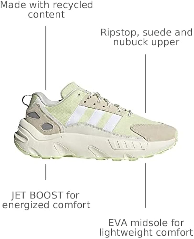 Amazon.com | Adidas Originals Mens ZX 22 Boost Off White/White