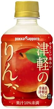 Amazon.co.jp: ポッカサッポロ 津軽のりんご 280mlペットボトル×24本入