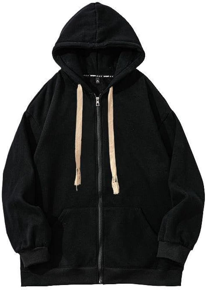 Punk Y2k Crew Neck Jacket for Men Acubi Cute Drawstrings