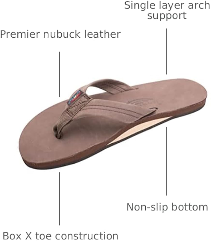 Amazon.com | Rainbow Sandals Men's Premier Leather Single Layer
