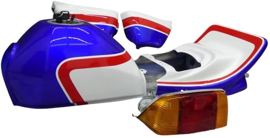 Amazon | エイプ50 外装セット CBX 青白1型 風 STD