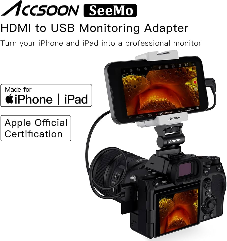 Amazon.com : Accsoon SeeMo HDMI to USB C Video Transmitter Adapter