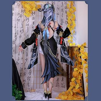 Amazon.co.jp: 原神 申鶴 コスプレ衣装セット 耳飾り髪飾り神の目付き
