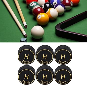 Amazon.co.jp: ビリヤード タップキューヒント 6個/14mm PU素材 滑らか