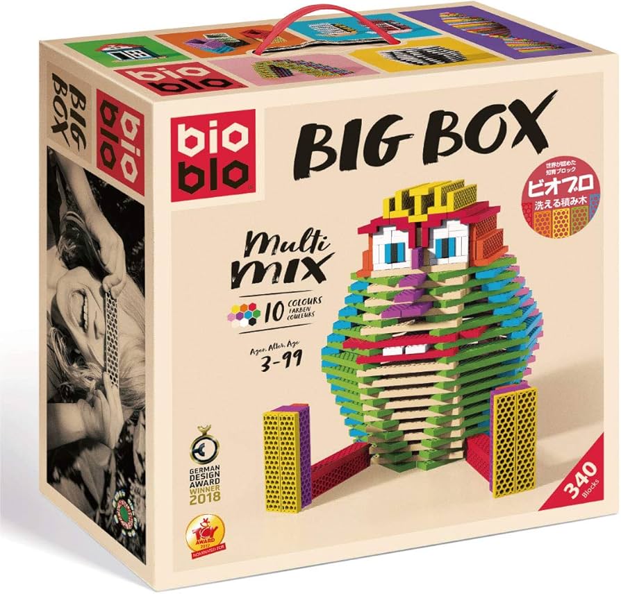 Amazon | ビッグボックス(洗える木製つみ木)/Bioblo Big box 340ピース