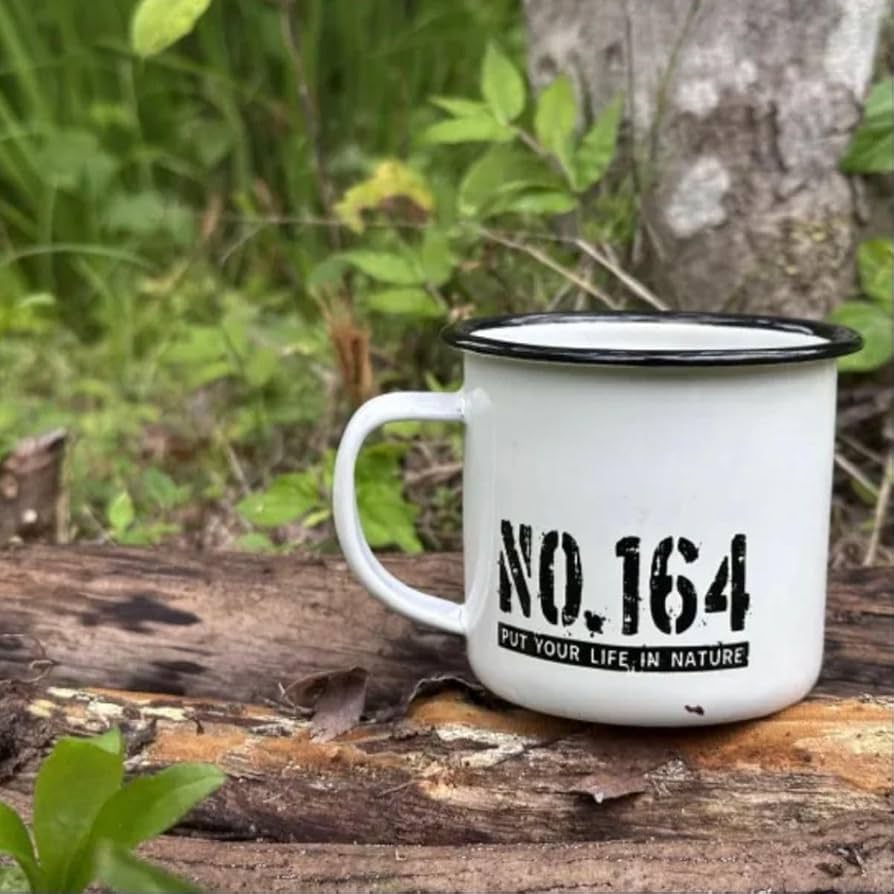 Amazon.co.jp: ヒロシ NO.164 野外独杯 マグカップ ホーロー : ホーム